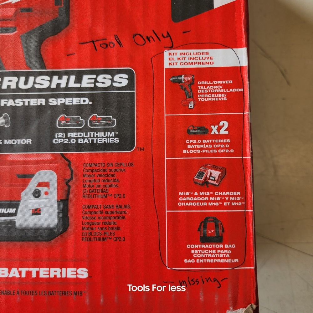 M18 18VLithium-ion Brushless Cordless 1/2in. Compact