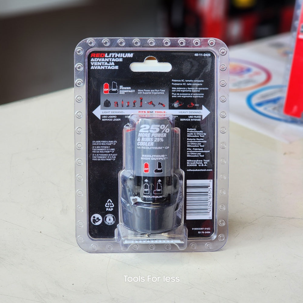 M12 12V Lithium-ion CP High Output 2.5 Ah Battery Pack