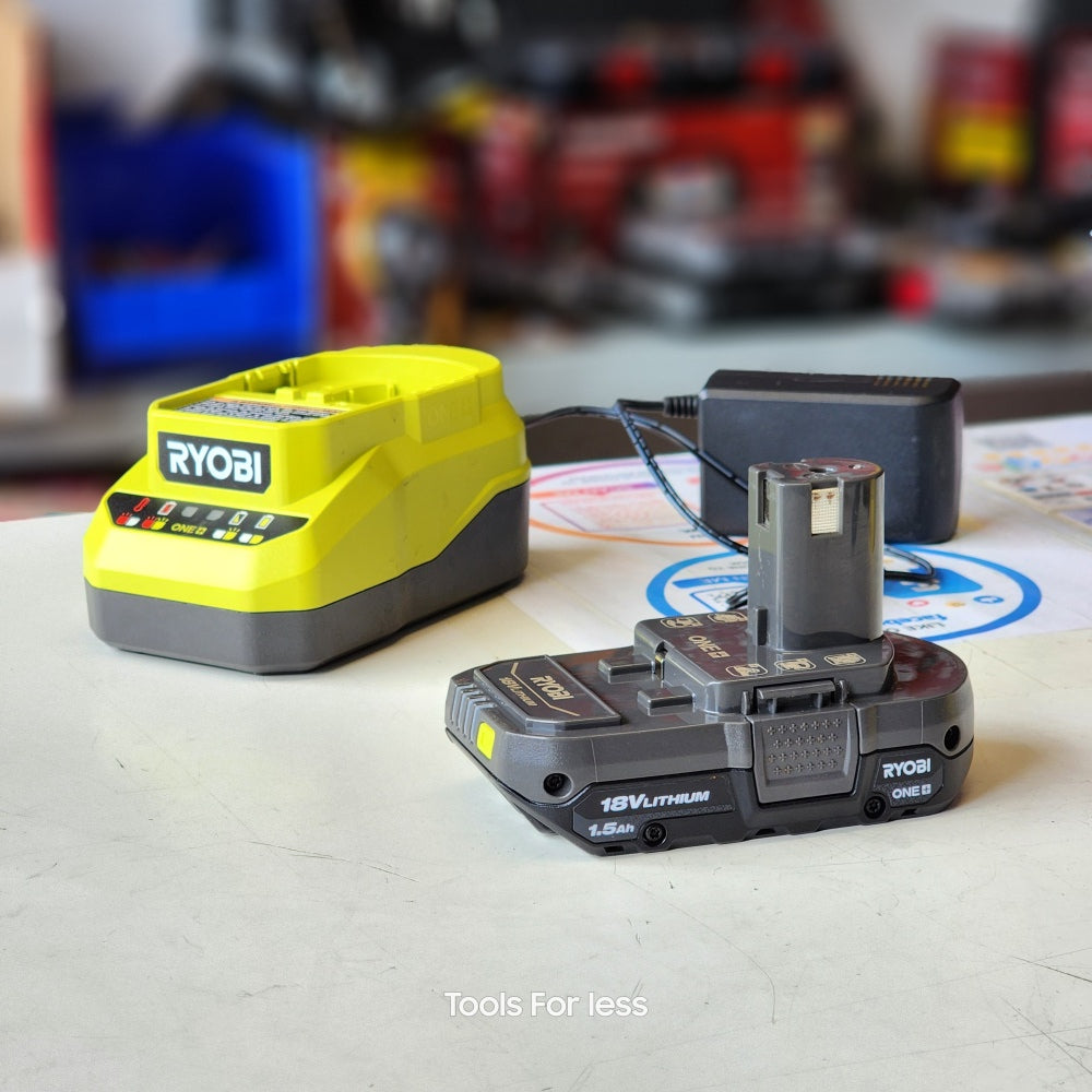 ONE + 18V Lithium-ion 2.0Ah Compact Battery and charger