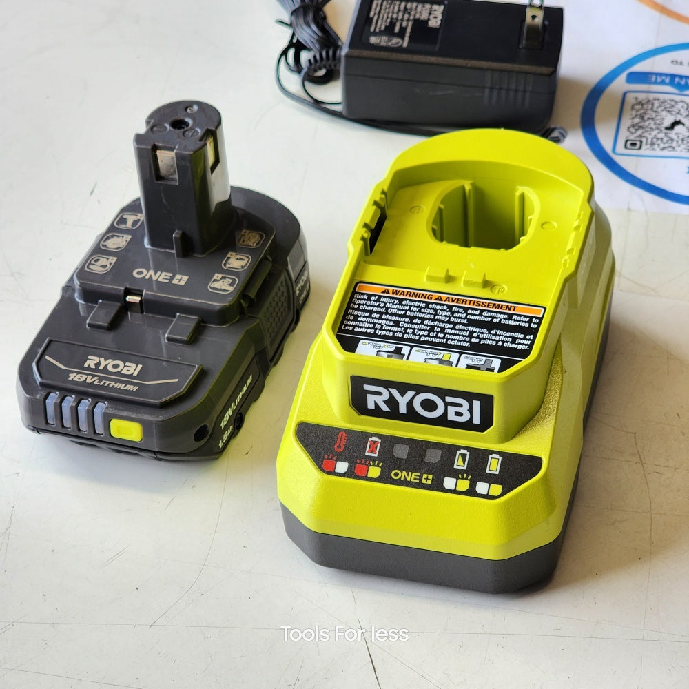 ONE + 18V Lithium-ion 2.0Ah Compact Battery and charger