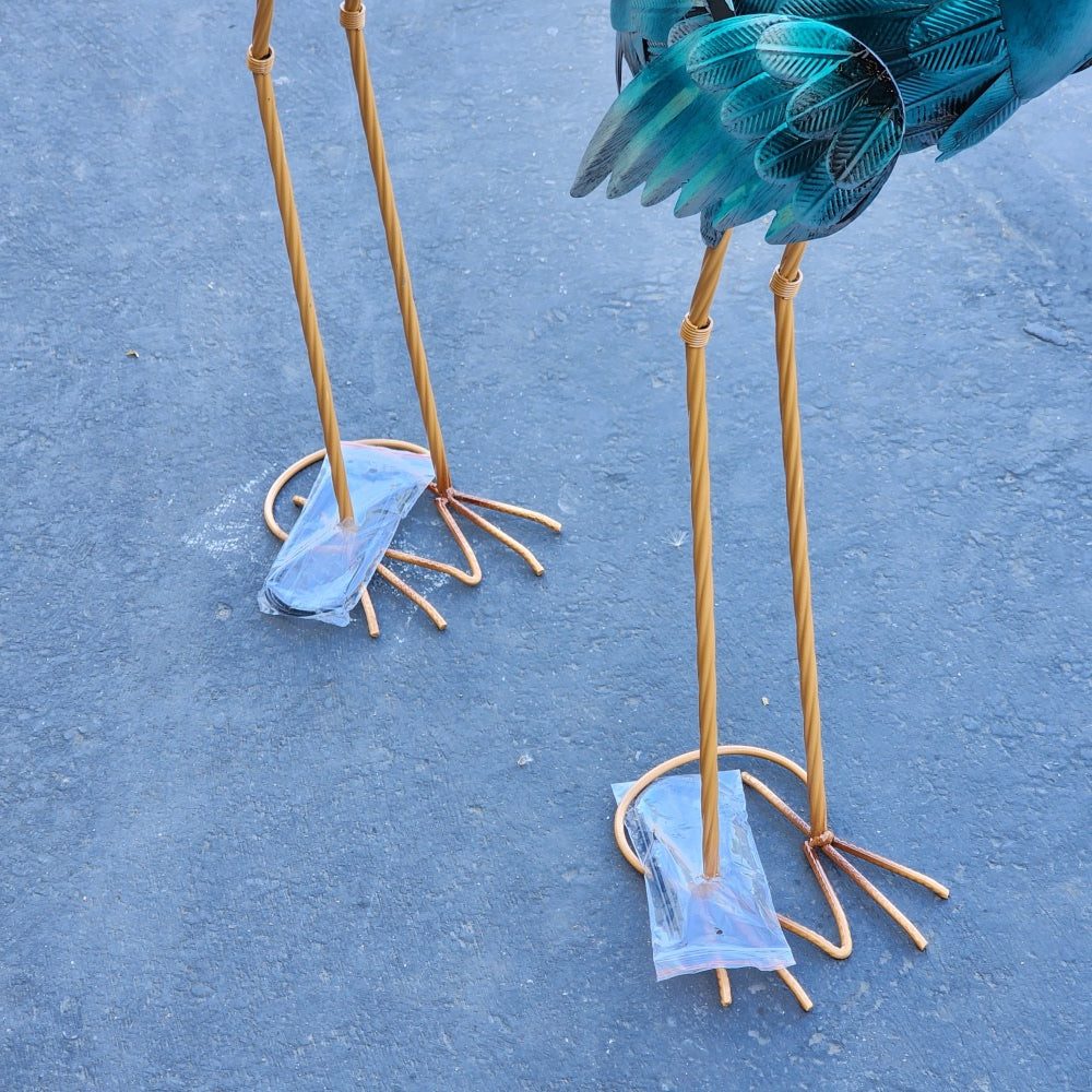 35 Blue Heron Statue Pair