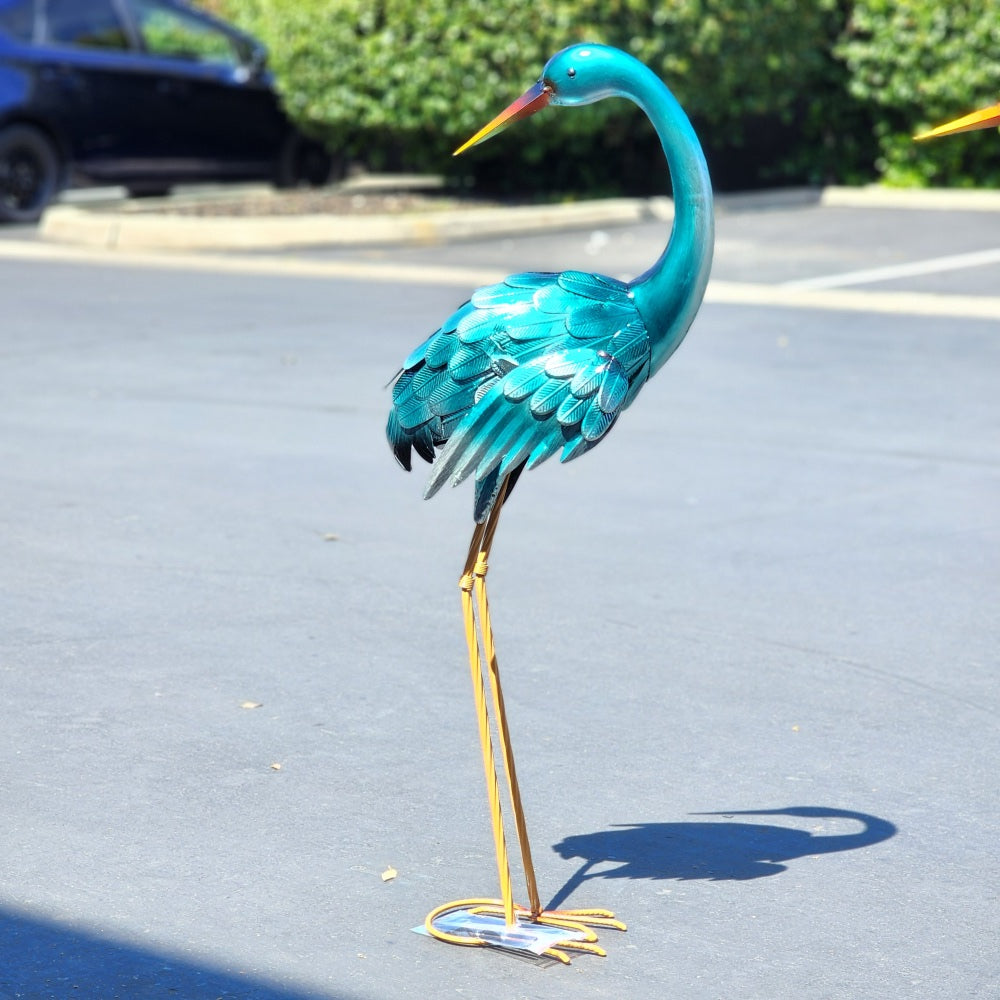 35 Blue Heron Statue Pair