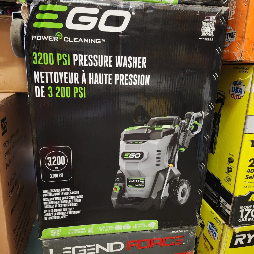 EGO Power+ 3200 PSI 2 GPM Pressure Washer w/ (2) 6Ah Batteries