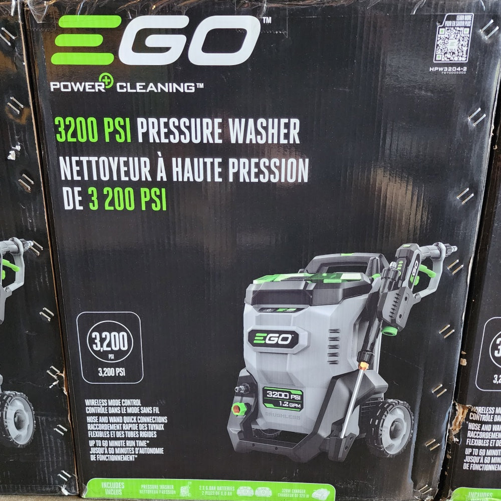 EGO Power+ 3200 PSI 2 GPM Pressure Washer w/ (2) 6Ah Batteries