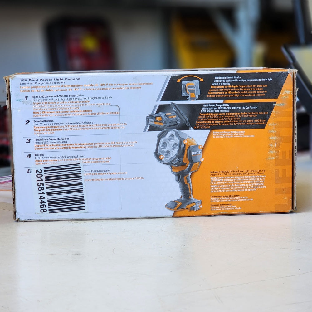18V Cordless Lithium-ion Hybrid Light Cannon