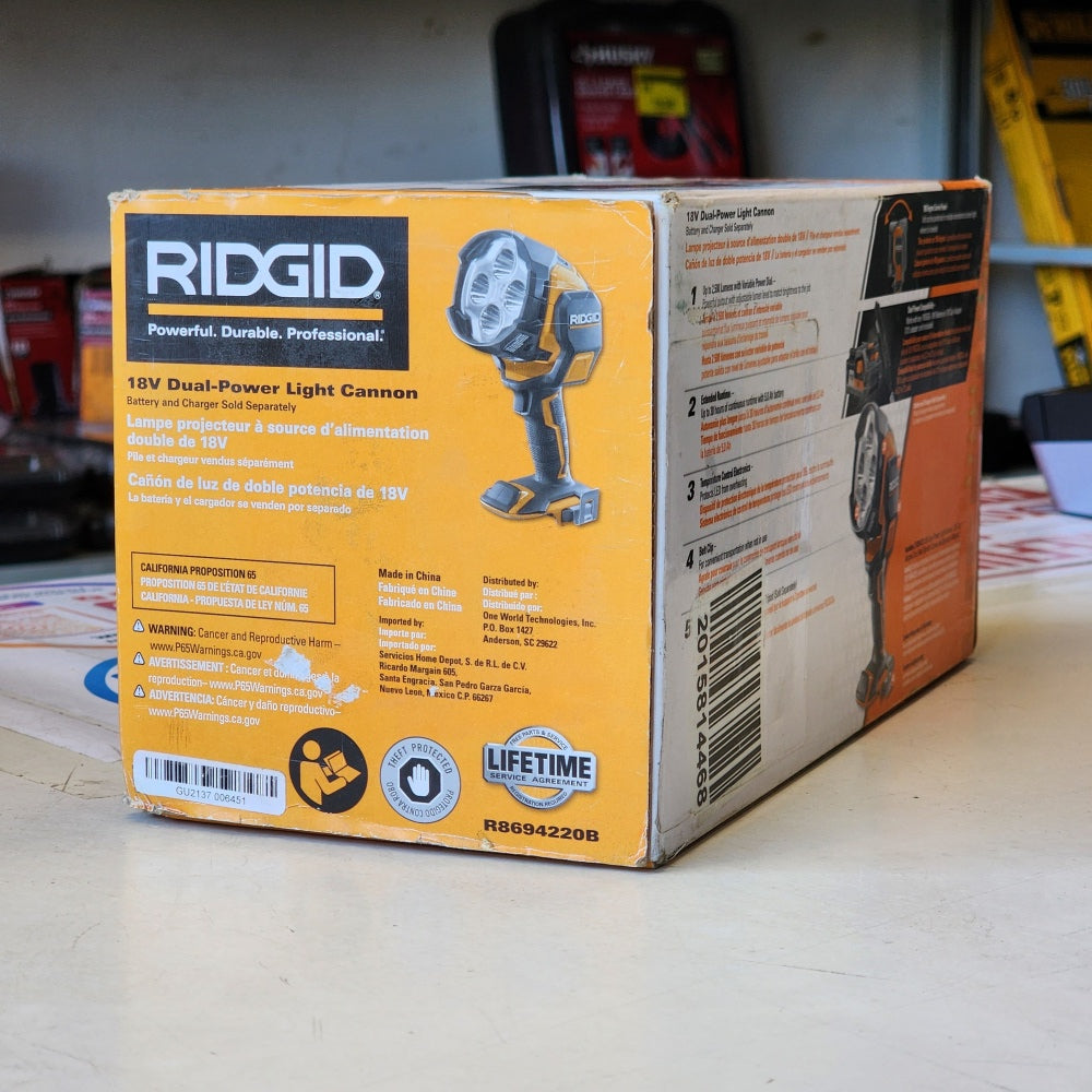 18V Cordless Lithium-ion Hybrid Light Cannon