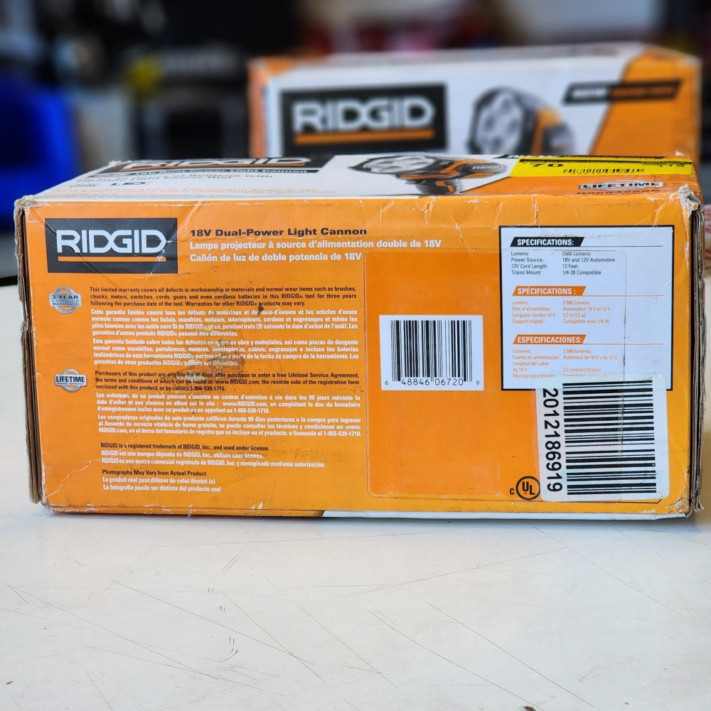 18V Cordless Lithium-ion Hybrid Light Cannon