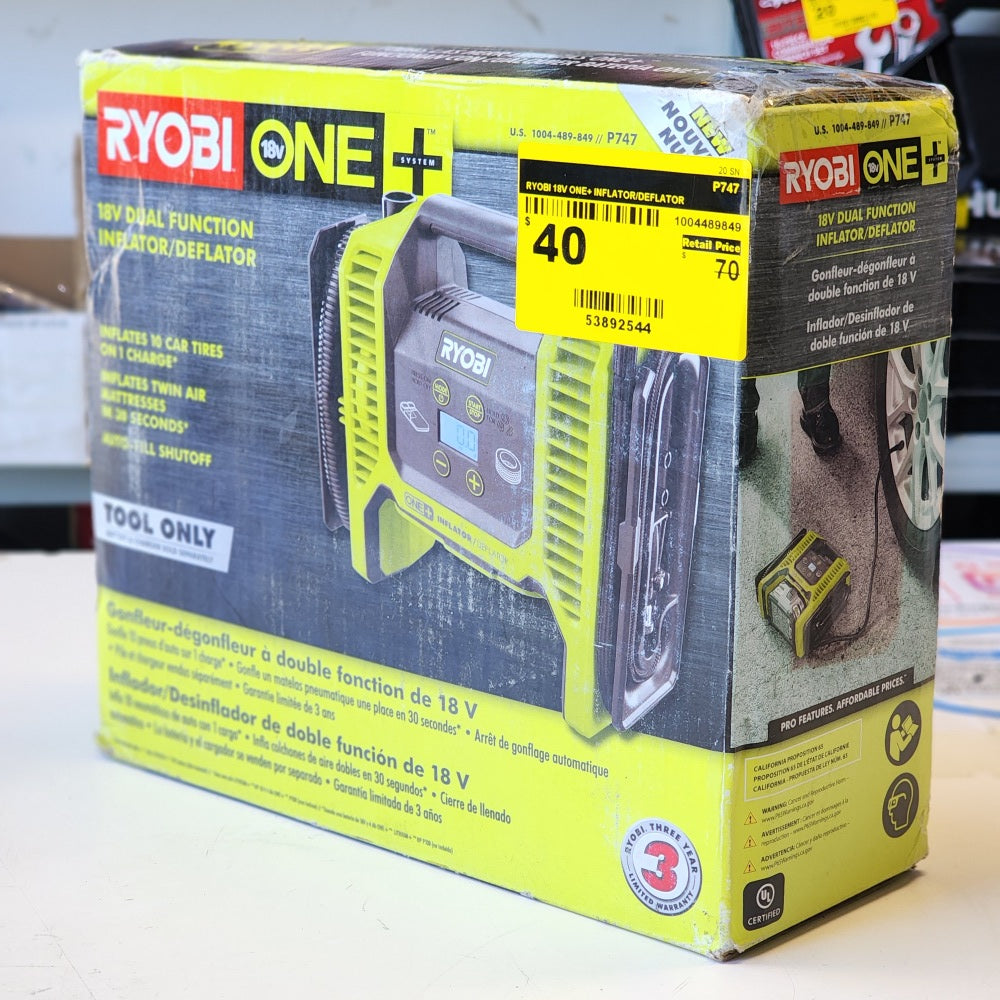 18V ONE+ Inflator/Deflator