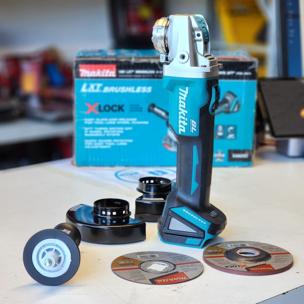 18V LXT Lithium-Ion Brushless Cordless 4-1/ 2 in. /5 in. X-LOCK Angle Grinder with AFT, Tool Only (XAG25Z)