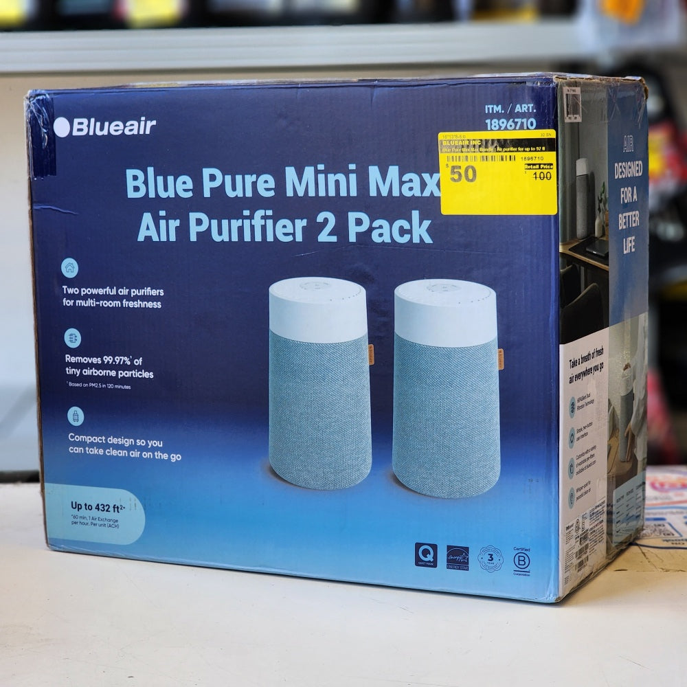 Blue Pure Mini Max Bundle Air Purifier For Up to 92 ft
