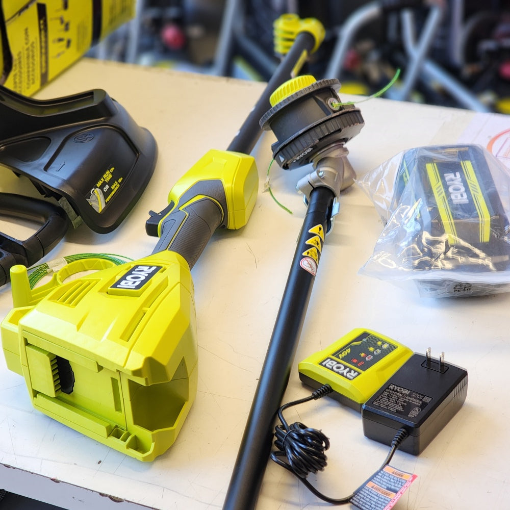 40V 15 in. Expand-It Cordless Battery Attachment Capable String Trimmer with 4.0 Ah Battery and Charger (RY40ST01K)