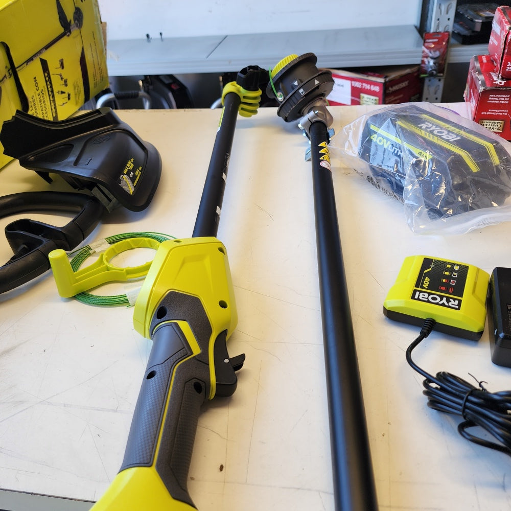 40V 15 in. Expand-It Cordless Battery Attachment Capable String Trimmer with 4.0 Ah Battery and Charger (RY40ST01K)