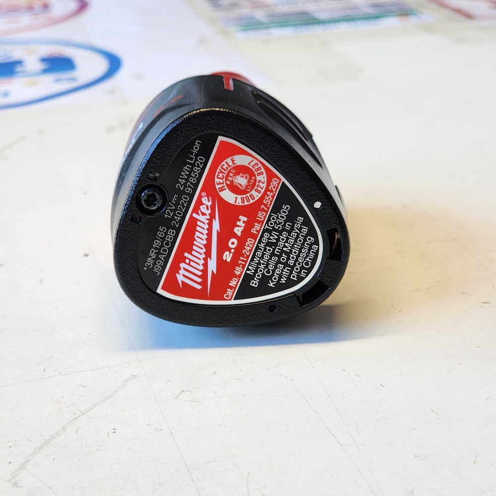 M12 12Volt Lithium-ion 2.0 Ah Compact Battery