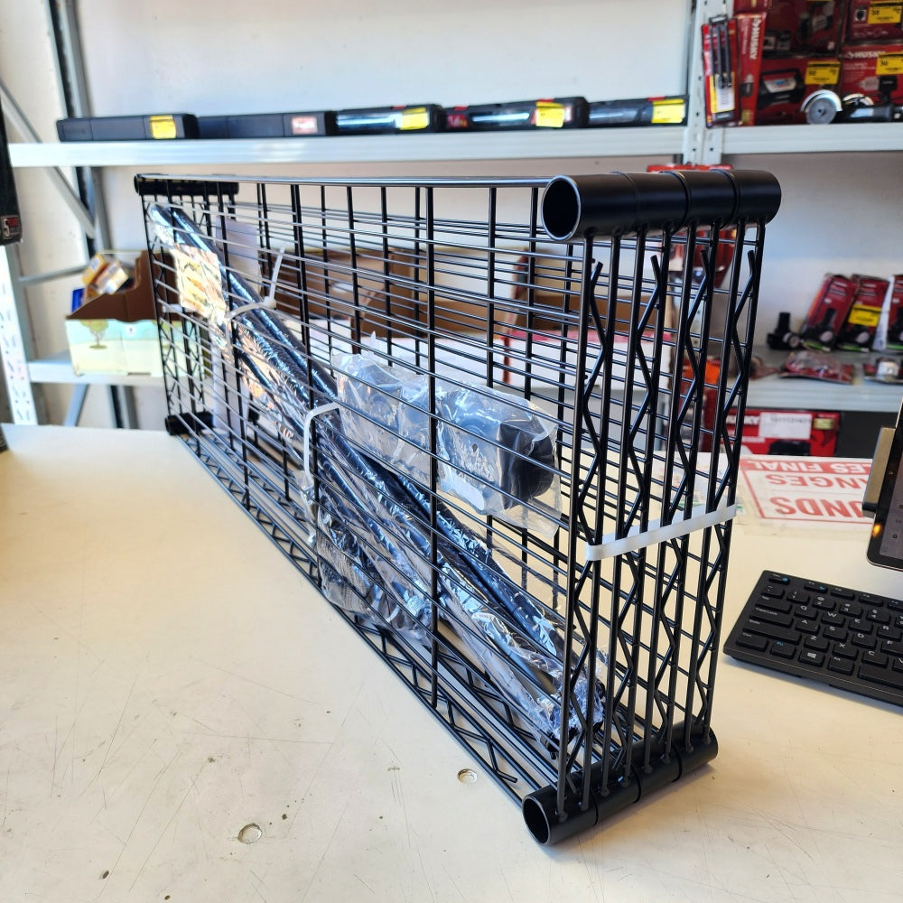 4-Tiers Steel Adjustable Garage Storage Shelving Unit in Black