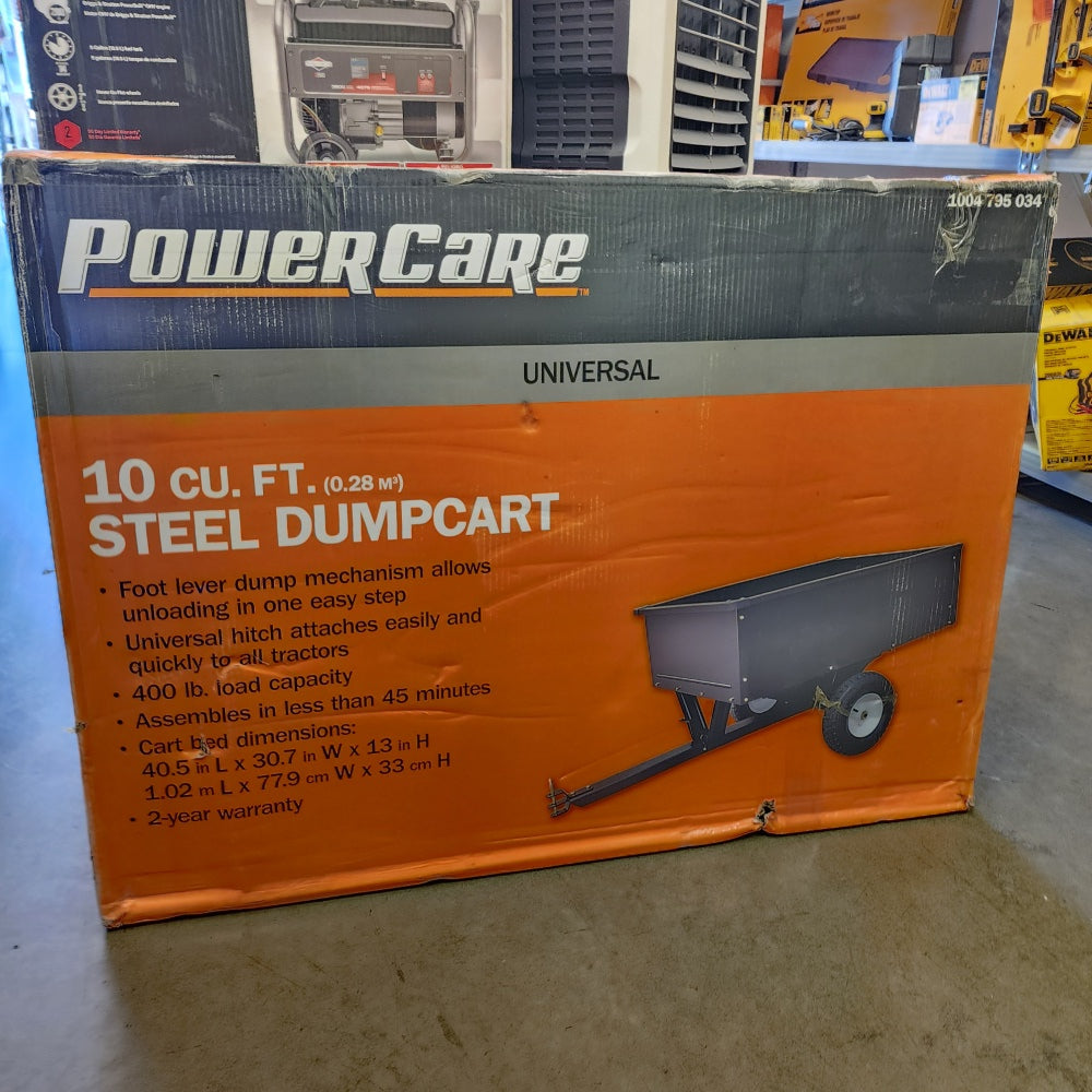 10.cu.ft Lawn Mover Dump Cart with Wheels