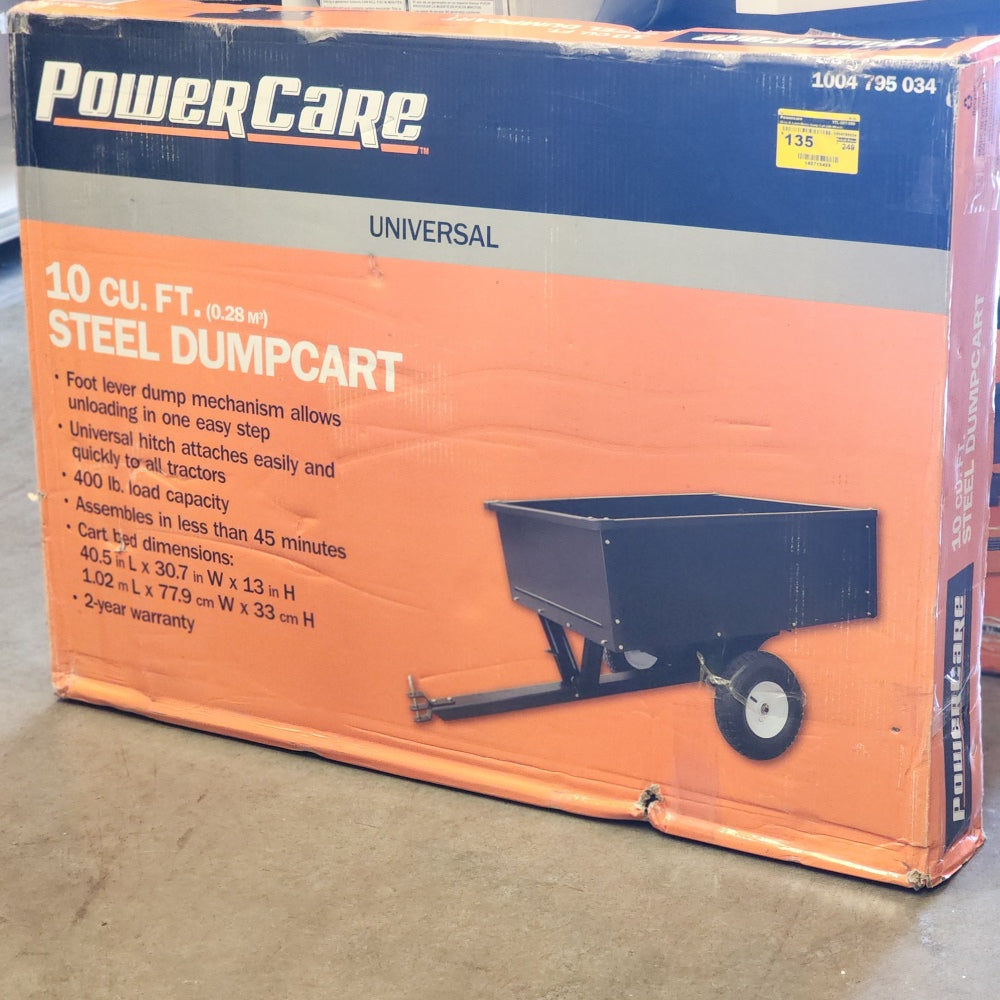 10.cu.ft Lawn Mover Dump Cart with Wheels