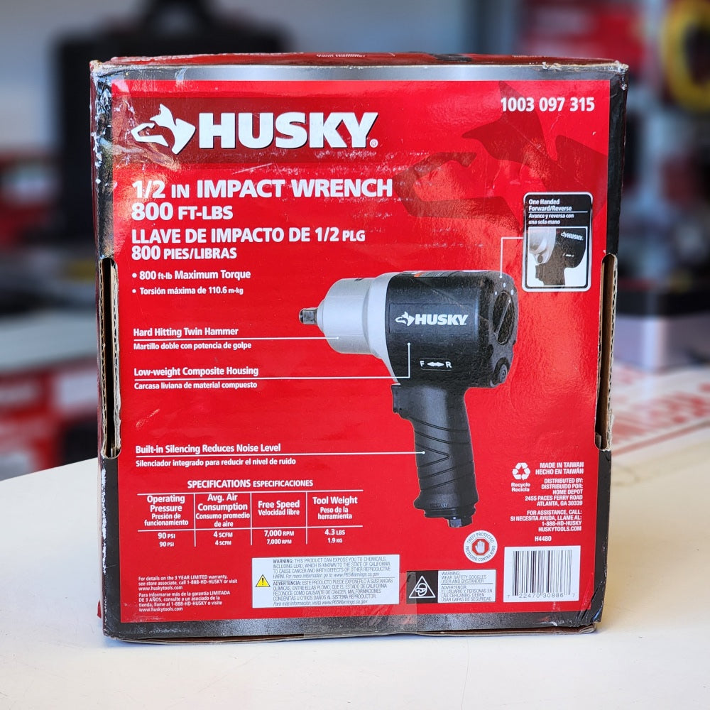 800 ft,/lbs 1/2 in. Impact Wrench