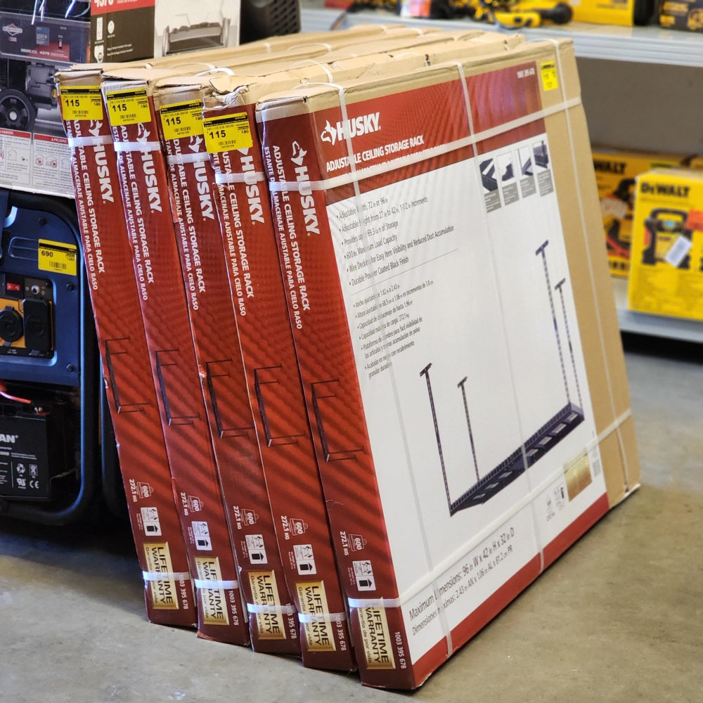 Adjustable Height Garage Overhead Ceiling Storage Rack