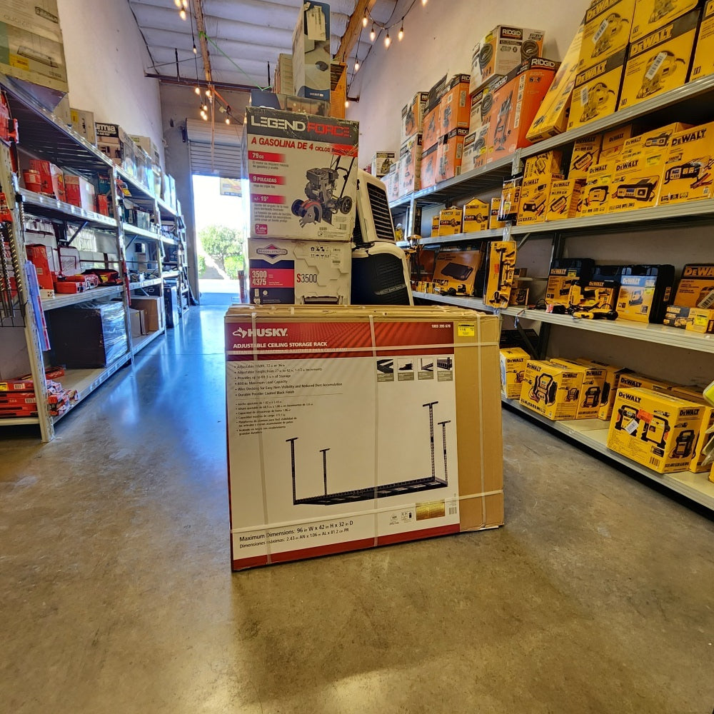 Adjustable Height Garage Overhead Ceiling Storage Rack