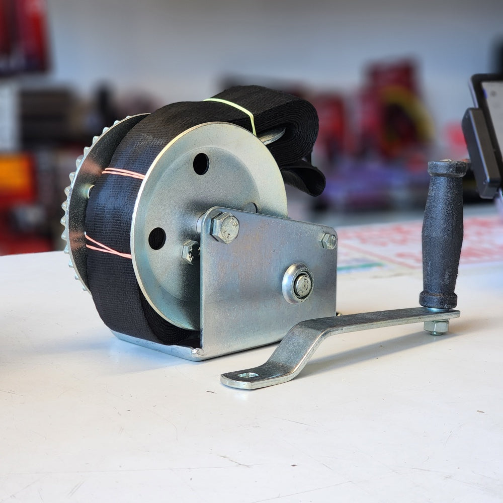 1,500 lb., 2 in. x 20 ft. Manual Trailer Winch