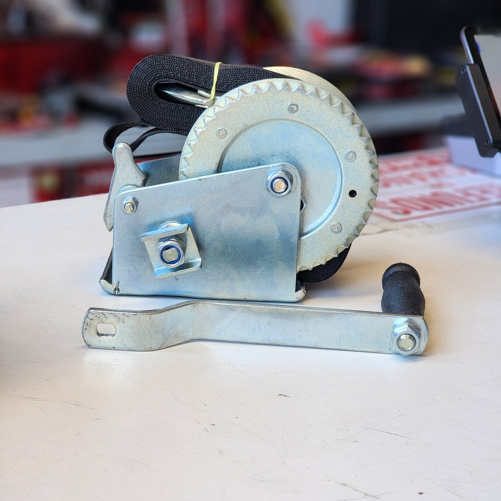 1,500 lb., 2 in. x 20 ft. Manual Trailer Winch