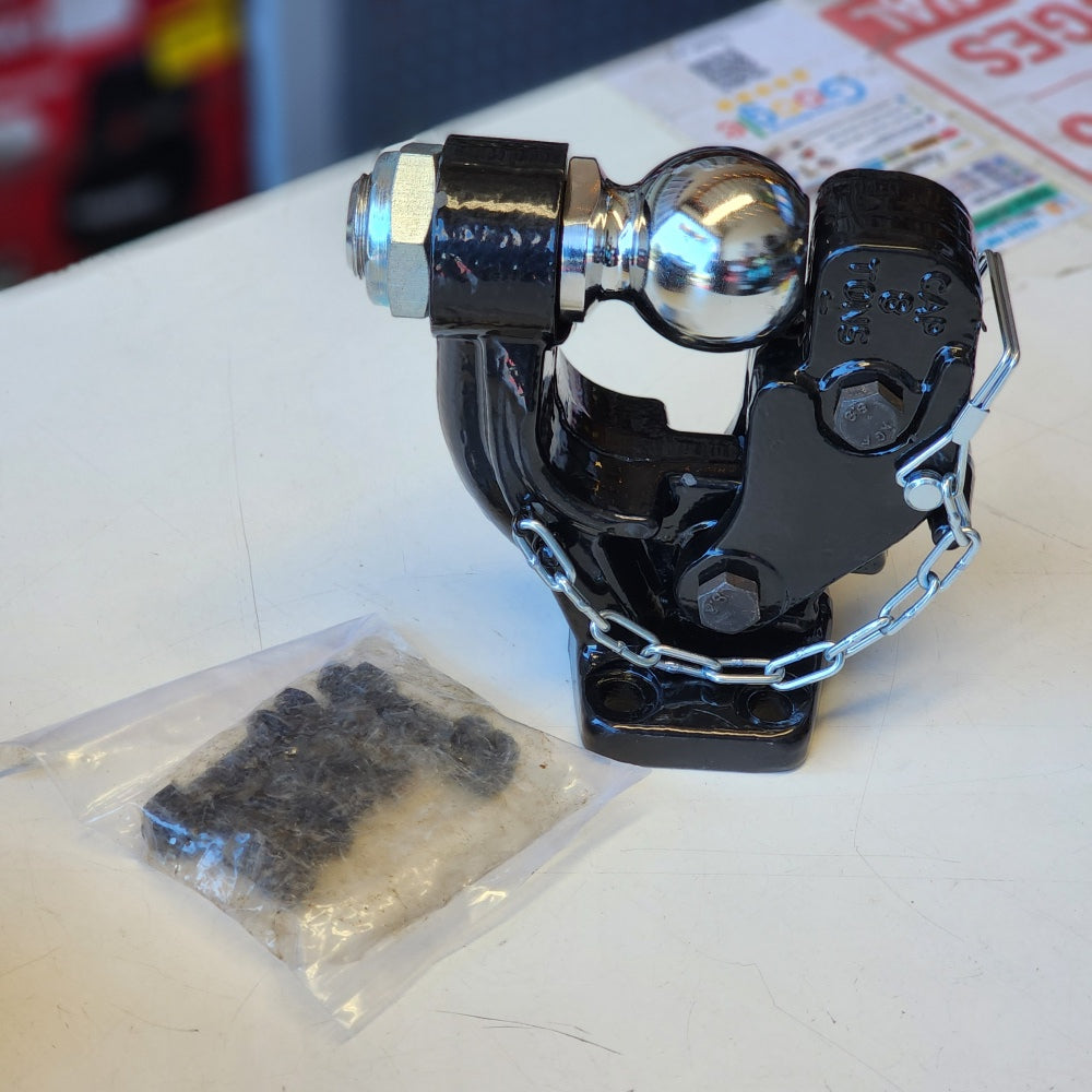 Pintle Hook With 2-5/16 in. Hitch Ball, Bolt-on, 16000