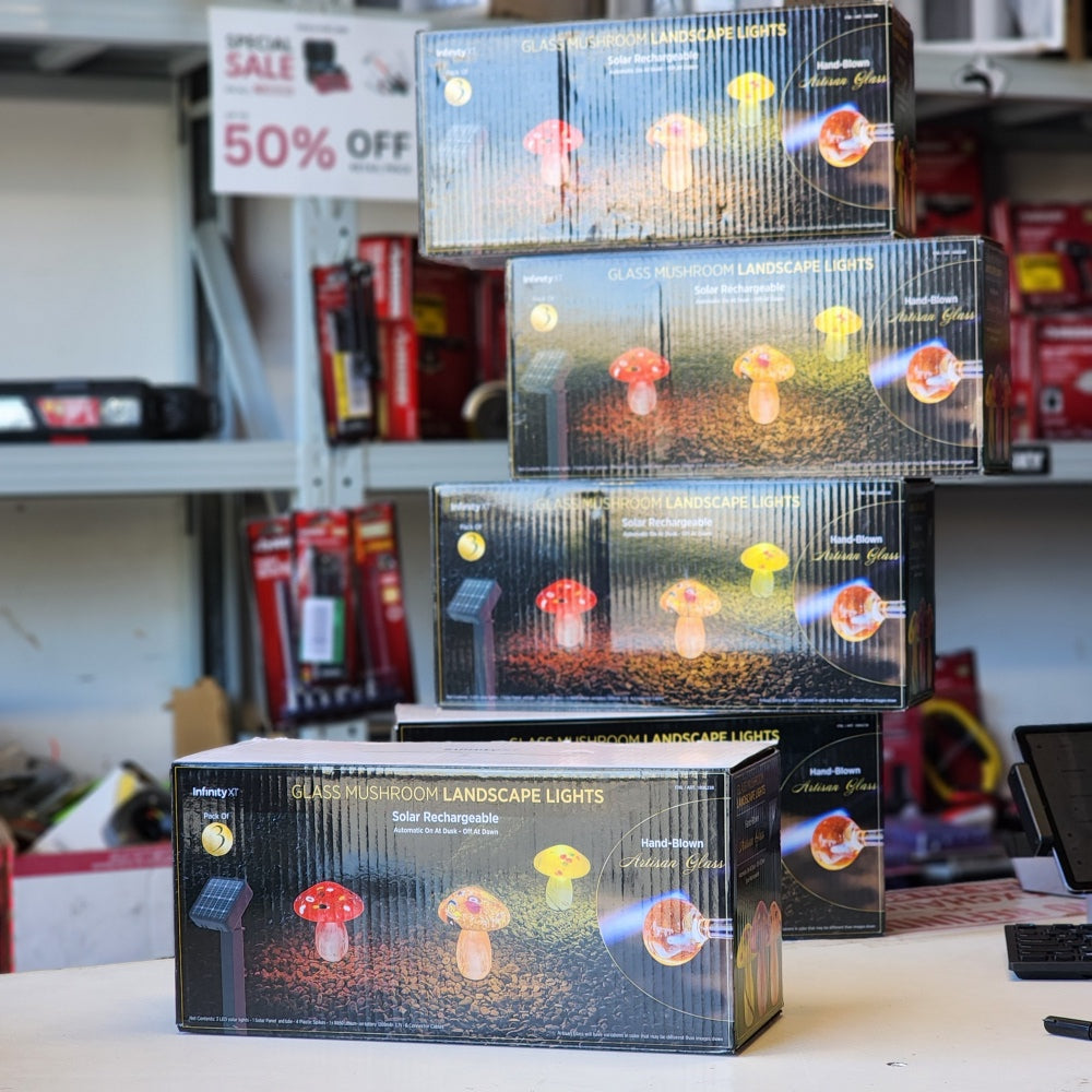 3Pack Mushroom Landscape Light