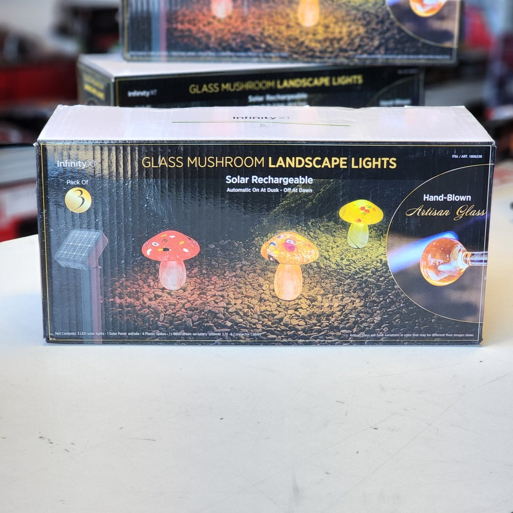 3Pack Mushroom Landscape Light