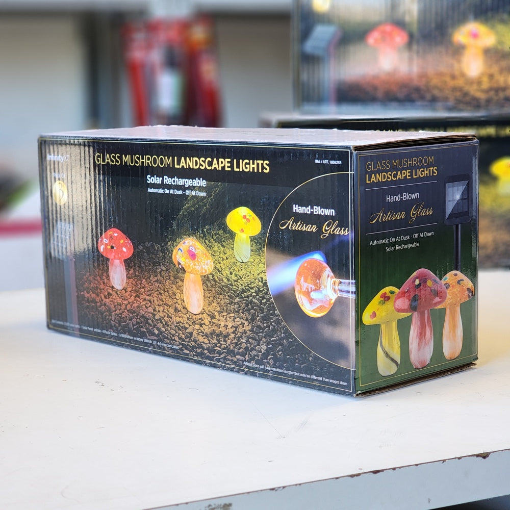 3Pack Mushroom Landscape Light