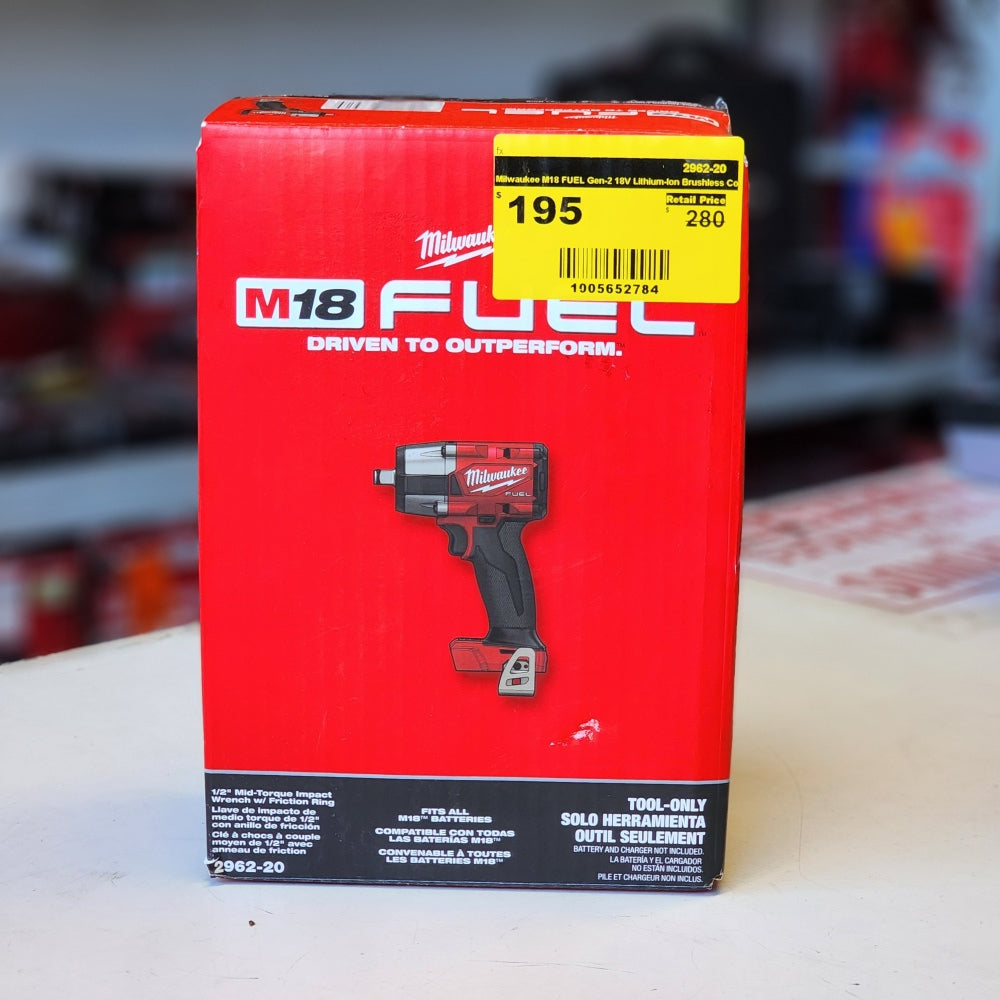 M18 Fuel Gen-2 18V Lithium-ion Brushless Compact