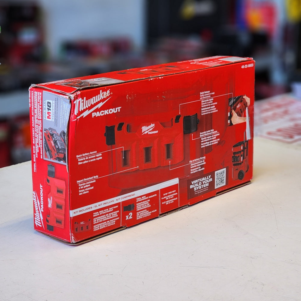 Packout M18 Battery Tool Box Rack Attachments
