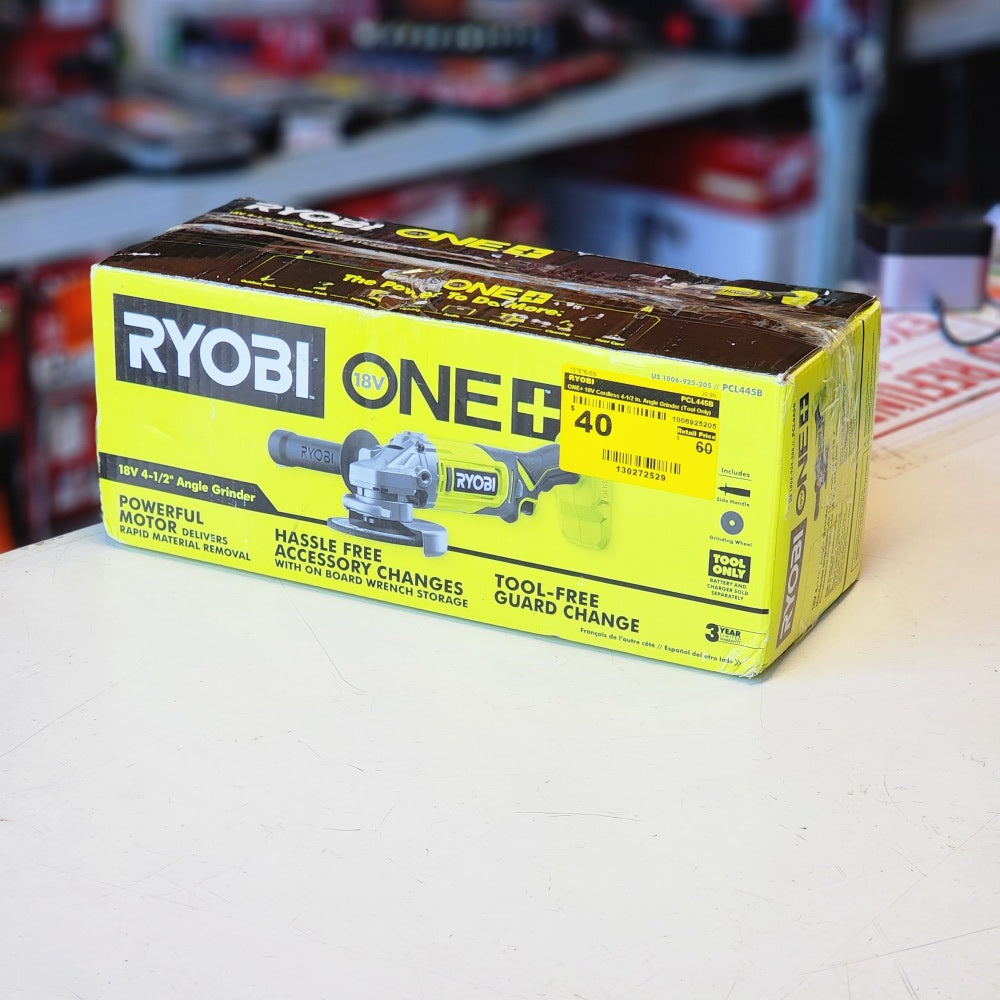 ONE+ 18V Cordless 4-1/2 in. Angle Grinder (Tool Only)