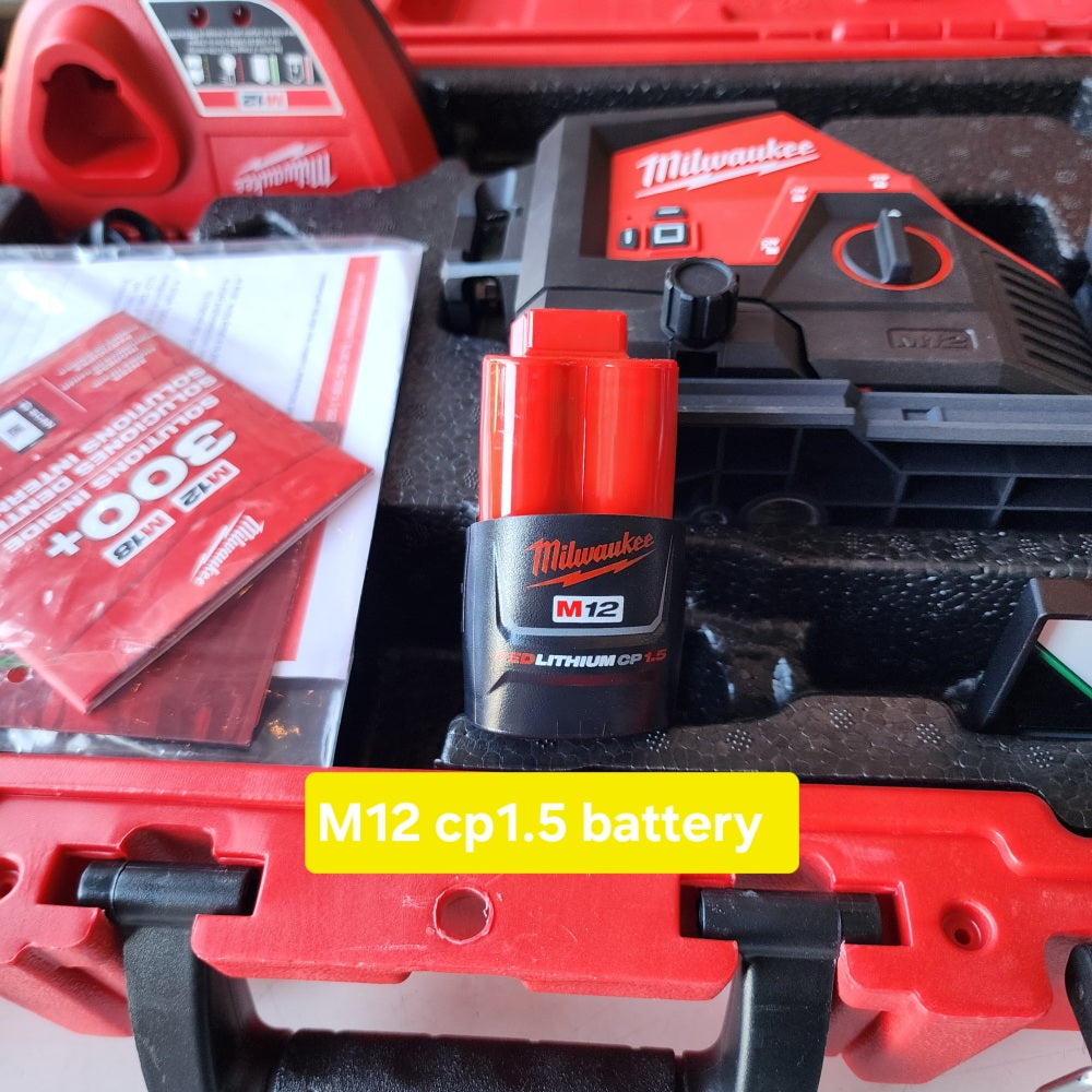 M12 12-Volt Lithium-ion Cordless Green 250FT 3 Plane