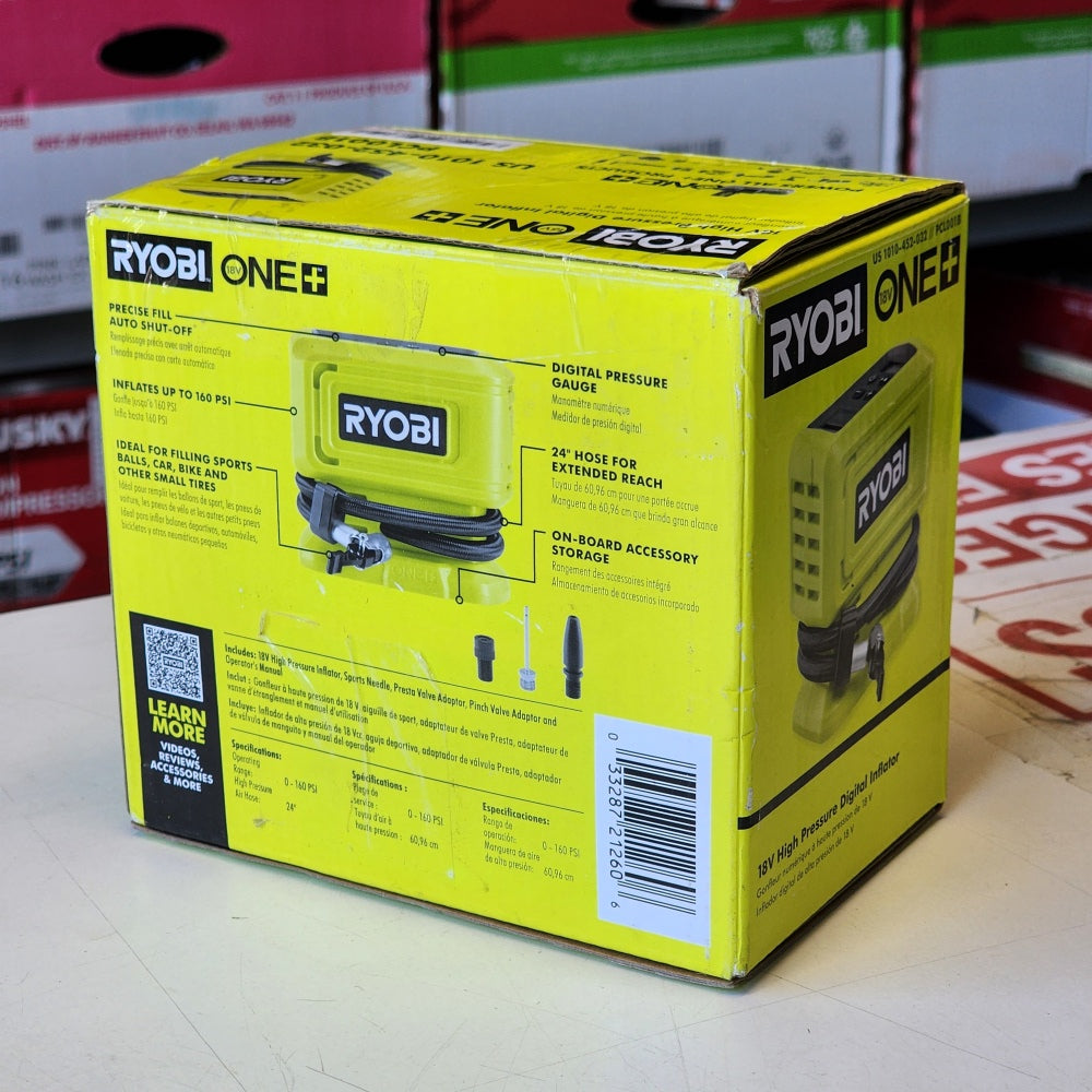 ONE + 18V Cordless High Pressure Inflator (tool Only)