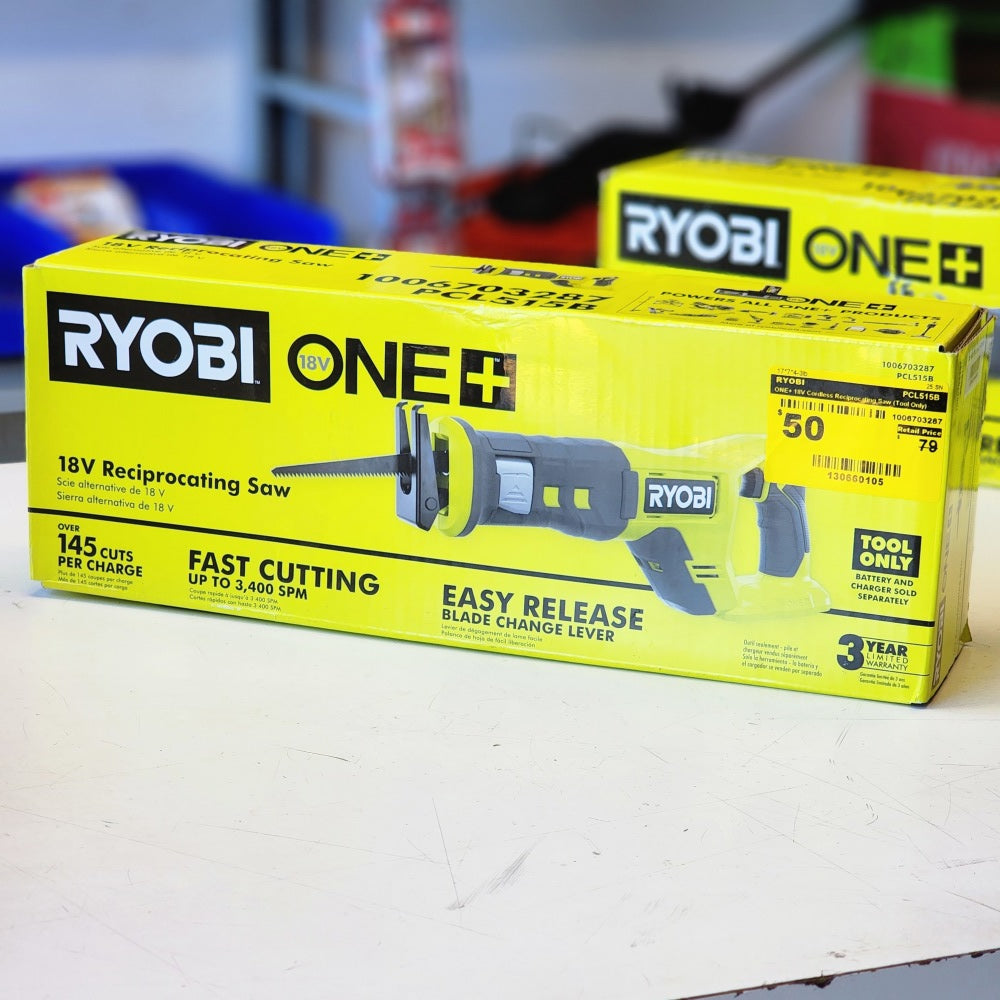 One+18V Cordless Reciprocating Saw (Tool Only)