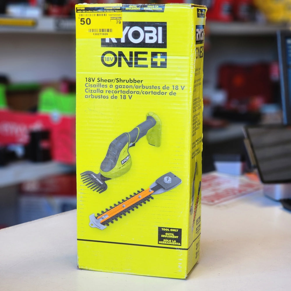 One + 18V Cordless Grass Shear and Shrubber Trimmer