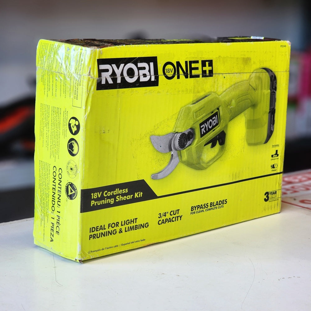One + 18V Cordless Pruner With 2.0 Ah Battery and Charger