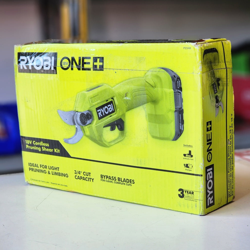 One + 18V Cordless Pruner With 2.0 Ah Battery and Charger