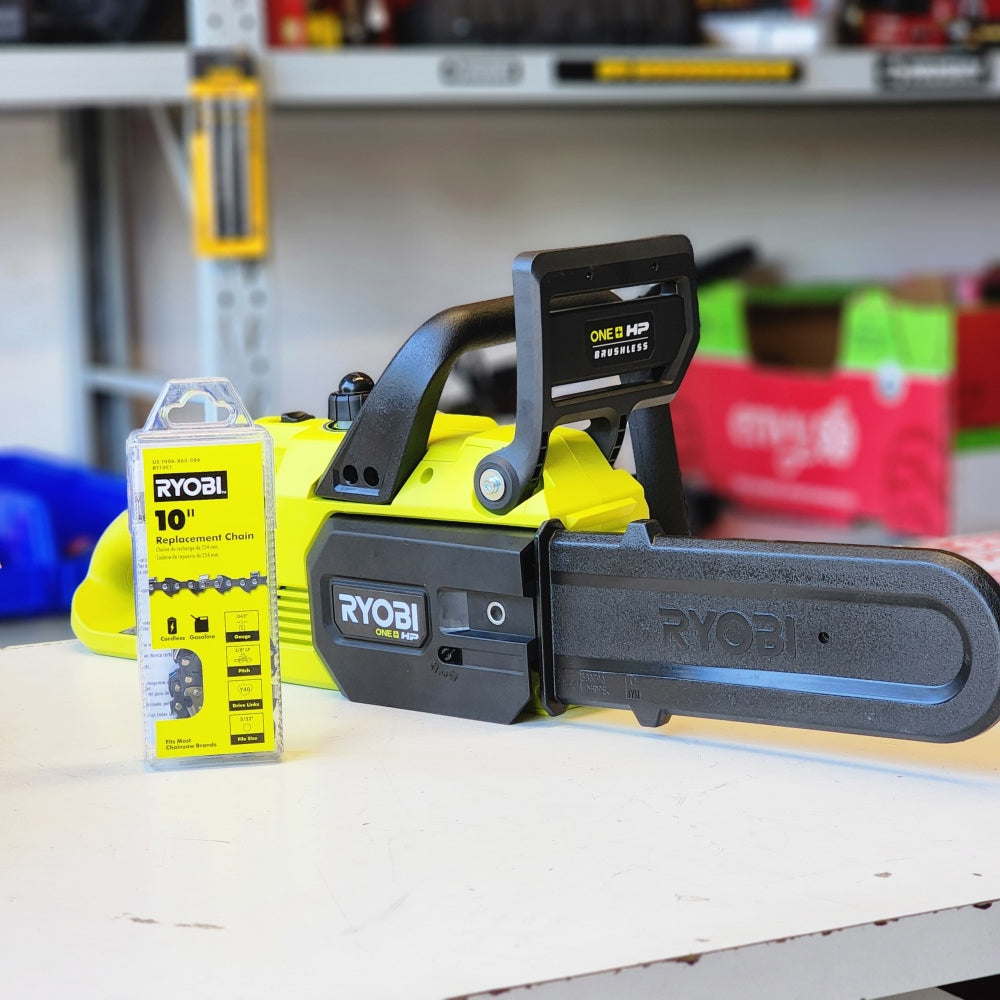 One+ HP 18V Brushless 10in. Battery Chainsaw (Tool Only)
