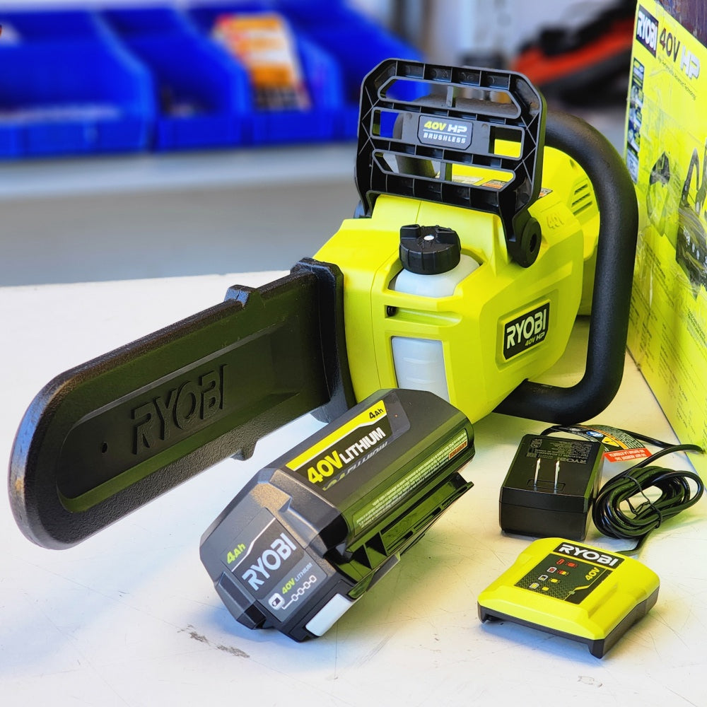 40V HP Brushless 14 in. Battery Chainsaw with 4.0 Ah Battery and Charger