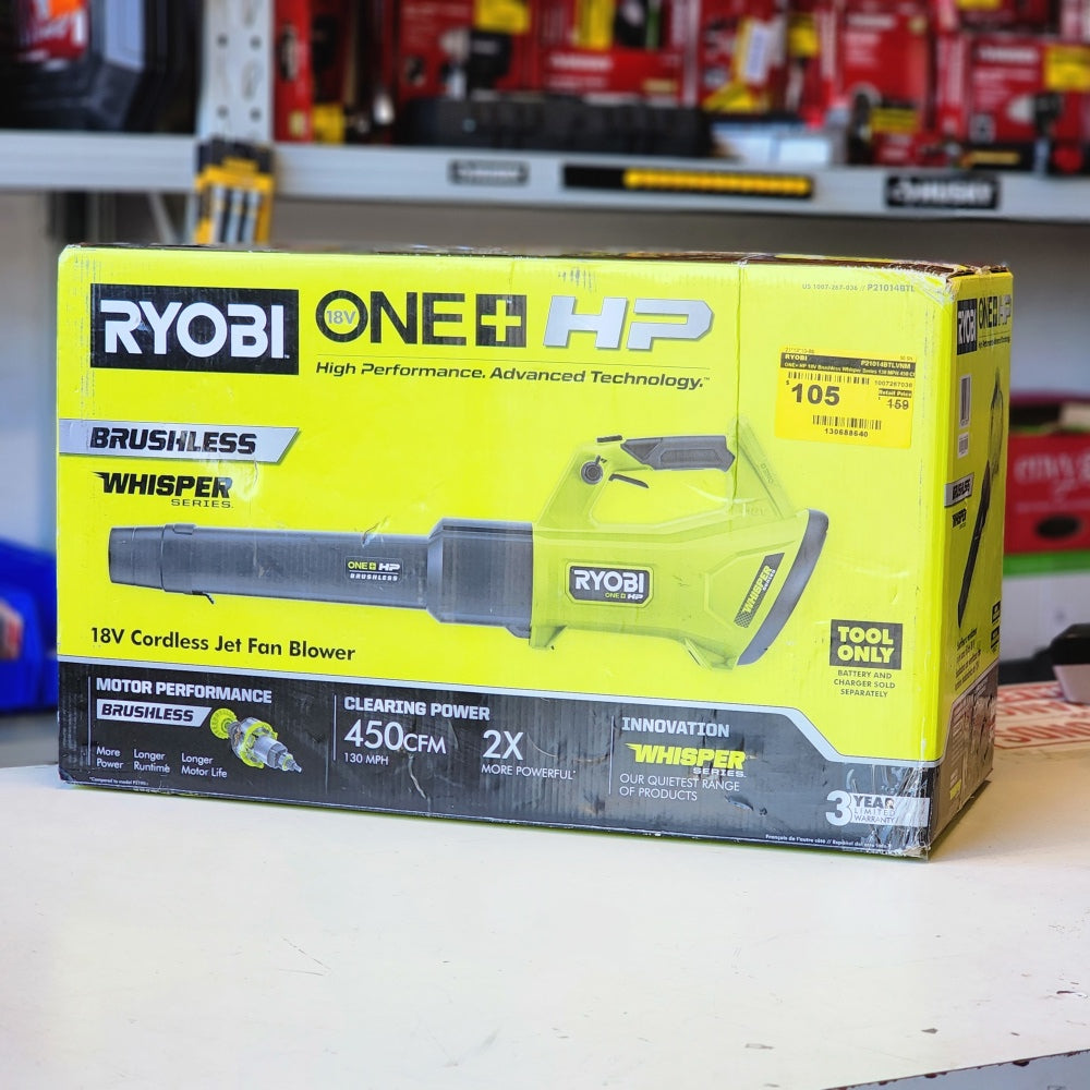 One+ HP 18V Brushless Whisper Series 130 MPH 450 CFM