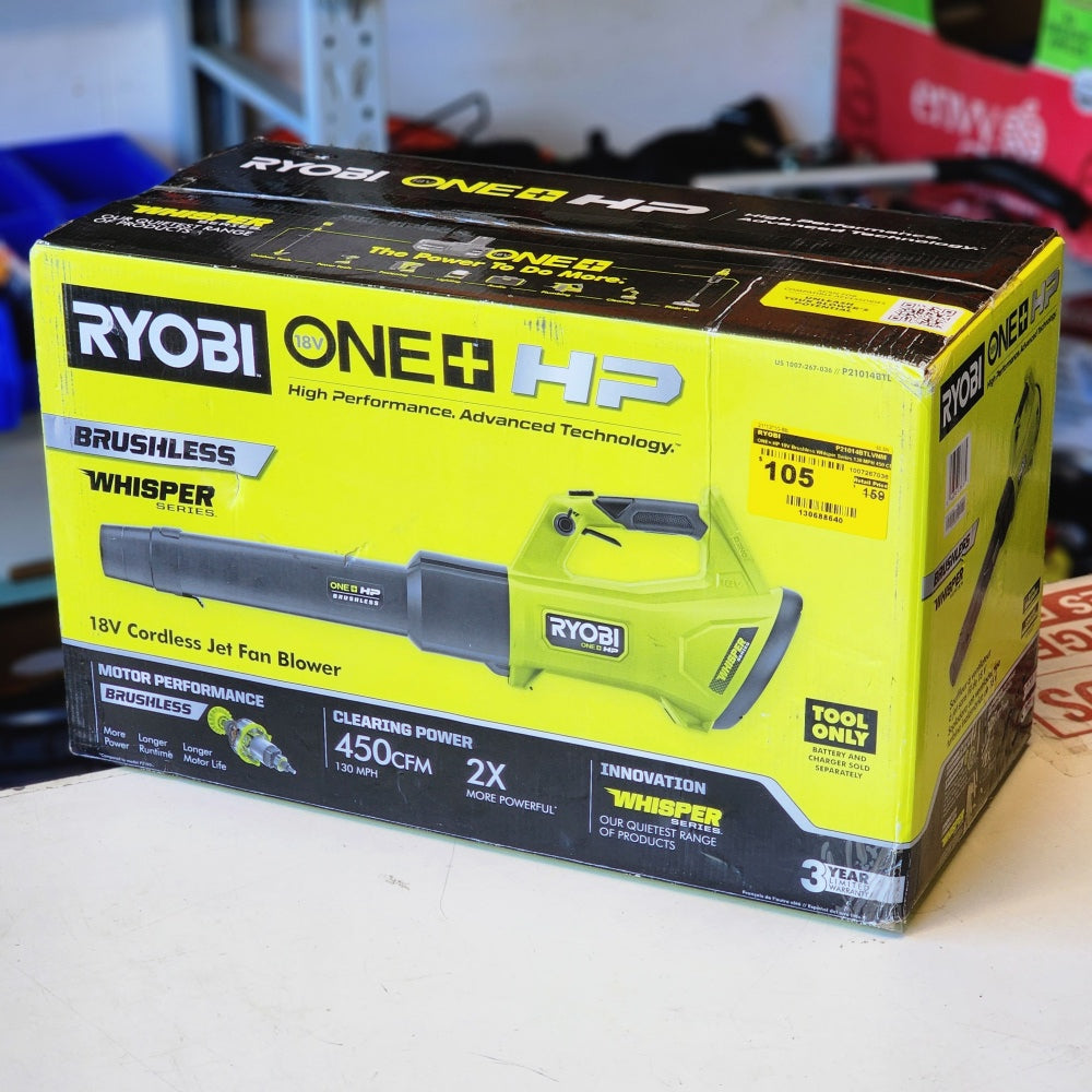 One+ HP 18V Brushless Whisper Series 130 MPH 450 CFM