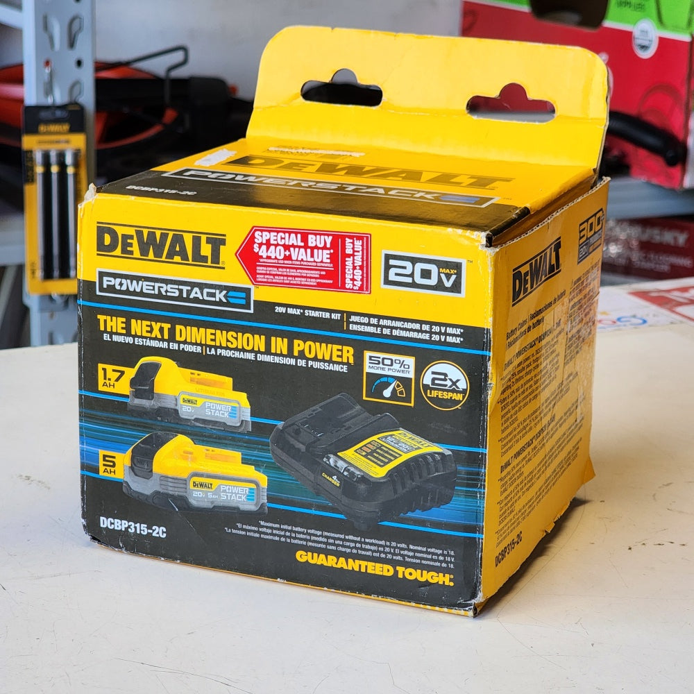 PowerStack 20-Volt Lithium-ion 5.0Ah and 1.7Ah Batteries
