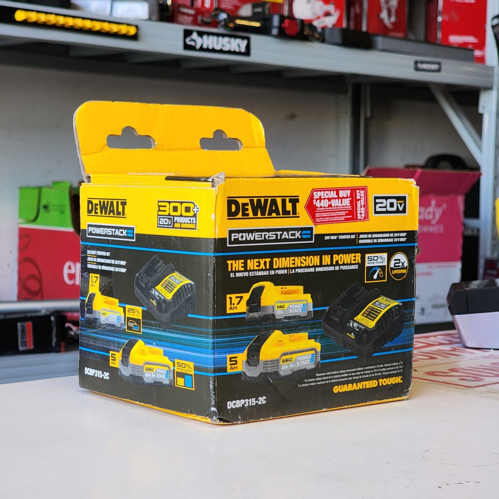 PowerStack 20-Volt Lithium-ion 5.0Ah and 1.7Ah Batteries