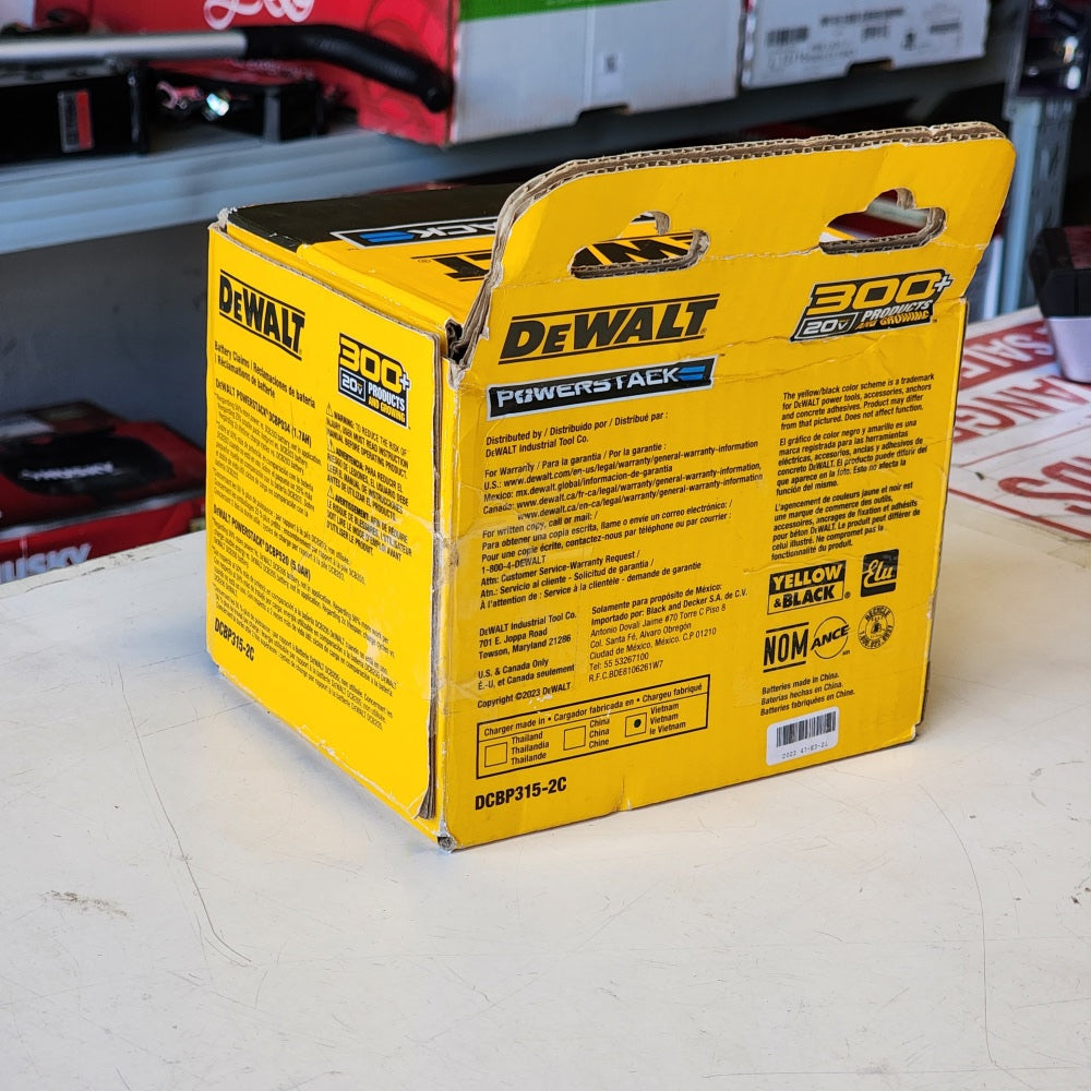 PowerStack 20-Volt Lithium-ion 5.0Ah and 1.7Ah Batteries