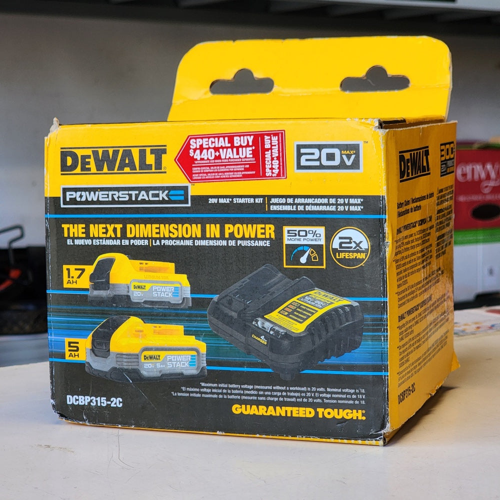 PowerStack 20-Volt Lithium-ion 5.0Ah and 1.7Ah Batteries