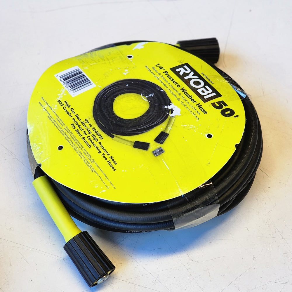 1/4in. X 50ft.3600 PSI Flexible Pressure Washer Hose