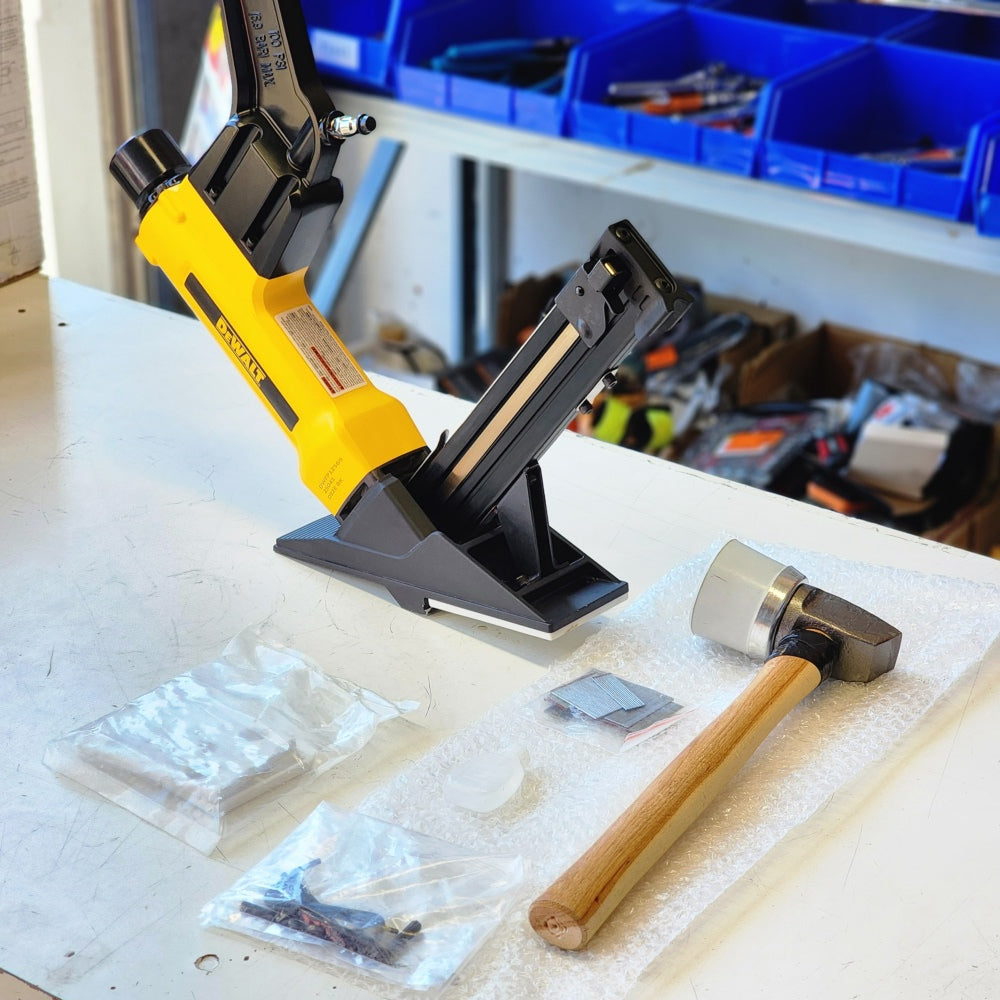 2-in-1 Pneumatic 15.5-Gauge and 16-Gauge Flooring Tool Only