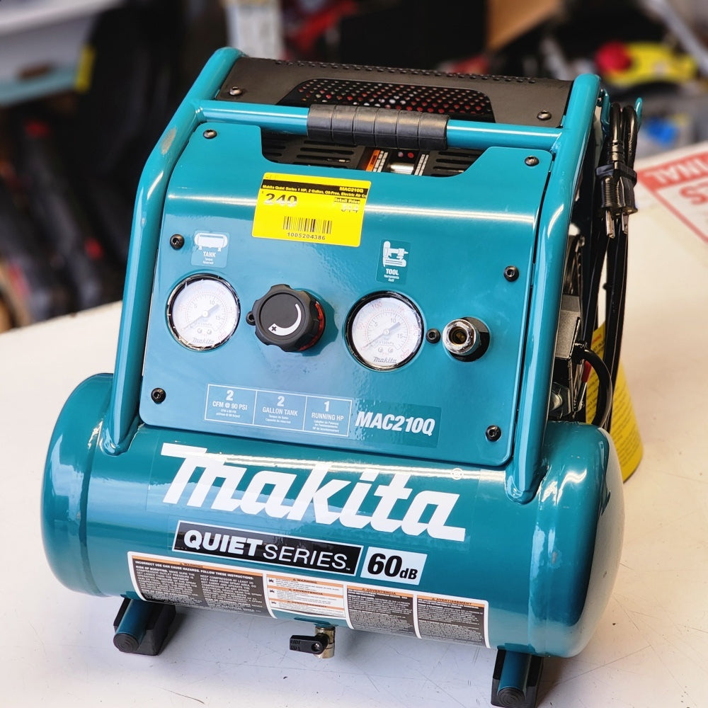 Quiet Series 1 HP, 2 Gallon, OIl-Free, Electric Air Compressor