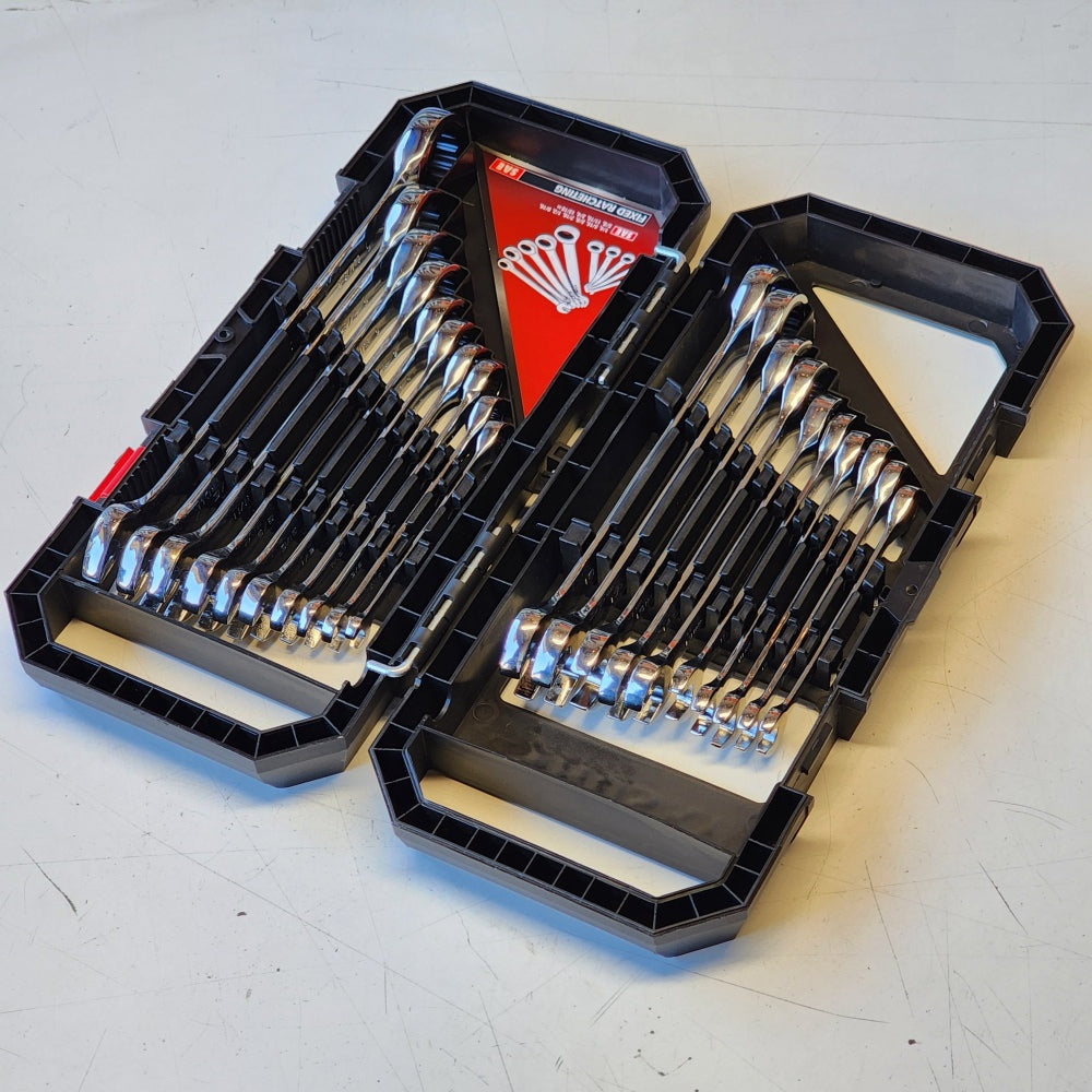 72-Tooth Ratcheting SAE/MM Combination Wrench Set (20-Piece)